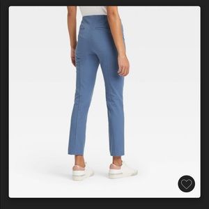 High Rise Slim Fit Ankle Pant